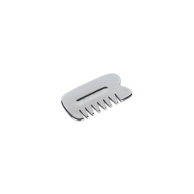 Gesichtsmassager Authentisches Silber Terahertz Guasha Stein Gua Sha Kamm für Anti-Aging und Gesichtsverjüngung