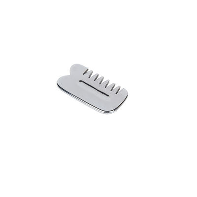 Gesichtsmassager Authentisches Silber Terahertz Guasha Stein Gua Sha Kamm für Anti-Aging und Gesichtsverjüngung