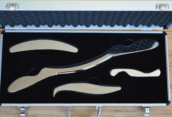 Metallmassagegeräte für Guasha Set von 4 aus Edelstahl Gua Sha Schaben Körper Guasha Massage