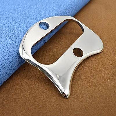 100*80*4,5mm MASSAGE Edelstahl-Guacha-Skrabbeln Massagetools Iastm Metall-Gua Sha zur Reduzierung von Falten Neues Design