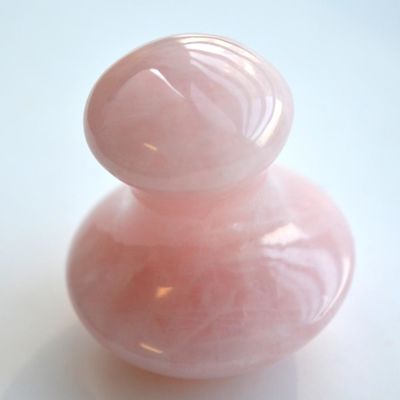 2024 Body Custom Massage Rosa Rose Quarz Pilz Gua Sha Stein Massagetool mit poliertem Aussehen