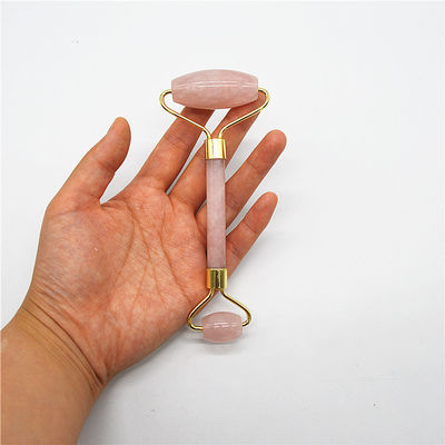 Gesichtsmassage und Hautpflege Rose Quarz Gua Sha Set mit 90mm Länge