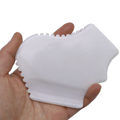 Massager 2024 Design Natürliche Weiße Jade Gua Sha Brett zum Kratzen Therapie Stein Werkzeuge Massager