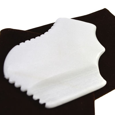 Massager 2024 Design Natürliche Weiße Jade Gua Sha Brett zum Kratzen Therapie Stein Werkzeuge Massager