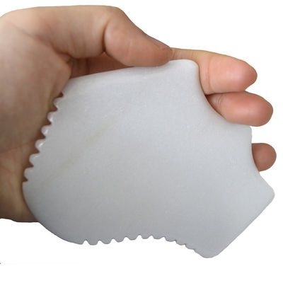Massager 2024 Design Natürliche Weiße Jade Gua Sha Brett zum Kratzen Therapie Stein Werkzeuge Massager
