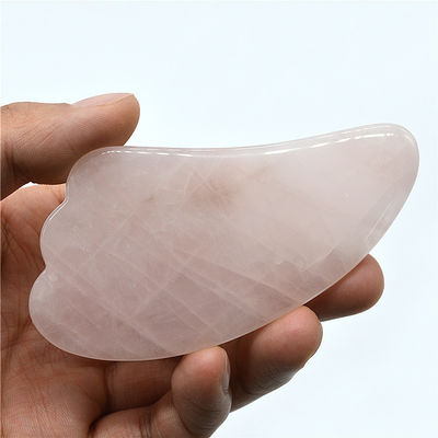 Polsterte Schwarze Rose Quarz Gua Sha Massagetool für natürliche Gesichtsschönheitsbehandlung
