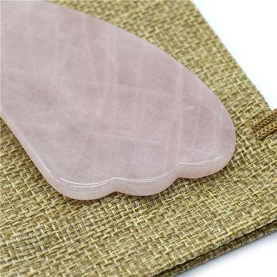 Polsterte Schwarze Rose Quarz Gua Sha Massagetool für natürliche Gesichtsschönheitsbehandlung