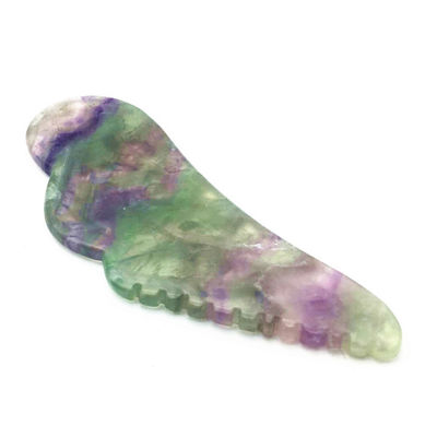 Körper-Gesundheitsmassage Natürliche farbenfrohe JADE Guasha Fluorit Gua Sha Schrauben Massagetool