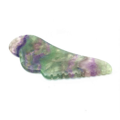 Körper-Gesundheitsmassage Natürliche farbenfrohe JADE Guasha Fluorit Gua Sha Schrauben Massagetool