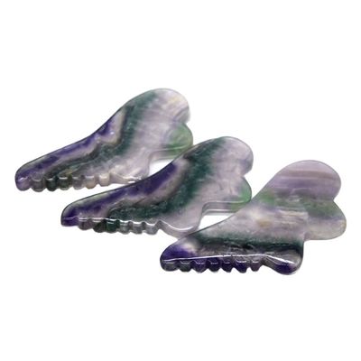 Natürliche Schraubmaschine Werkzeuge Fluorit Jade Gua Sha Board OEM ODM für Werkzeuge Maschine