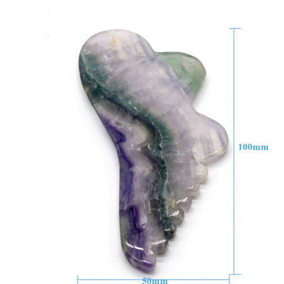 Natürliche Schraubmaschine Werkzeuge Fluorit Jade Gua Sha Board OEM ODM für Werkzeuge Maschine