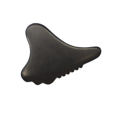 Ganzkörpermassage-Bereich Authentisches schwarzes umweltfreundliches Gesicht Gua Sha Tool Gesichtsmassager 105*77mm 114*74mm 2 Stück AKBS-030