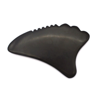 Ganzkörpermassage-Bereich Authentisches schwarzes umweltfreundliches Gesicht Gua Sha Tool Gesichtsmassager 105*77mm 114*74mm 2 Stück AKBS-030