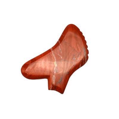 Edelstein angepasst Rose Quarz Rot Jaspis Howlite Guasha Jade Gua Sha Gesichtsmasse mit Timing-Steuerung