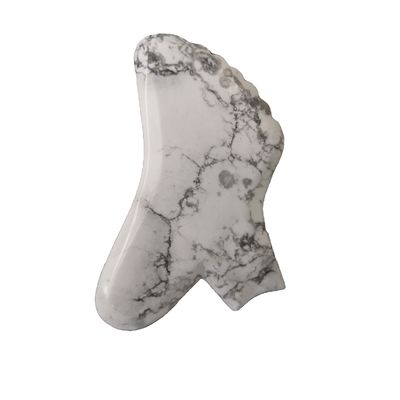 Edelstein angepasst Rose Quarz Rot Jaspis Howlite Guasha Jade Gua Sha Gesichtsmasse mit Timing-Steuerung