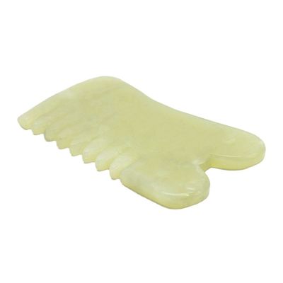 Xiuyan Jade Guasha Massage Kamm Gua Sha Scarping Gesichtswerkzeuge mit Infrarot Physiotherapie Funktion 88*50*4mm