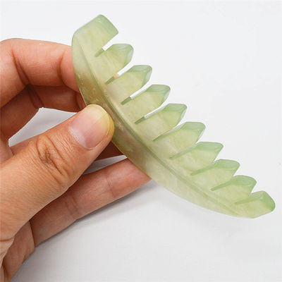 Musikalische Funktion 2024 Jade Gua Sha Natur Xiuyan Haar Kamm Jade Kämme Hautpflege Werkzeuge ABK-90 für Hautpflege Enthusiasten