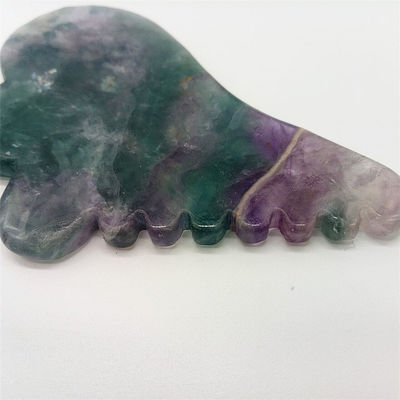 Ankunft Fluorit Jade Gua Sha Board für Körpermassage Werkzeug in farbenfrohen