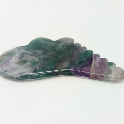 Ankunft Fluorit Jade Gua Sha Board für Körpermassage Werkzeug in farbenfrohen