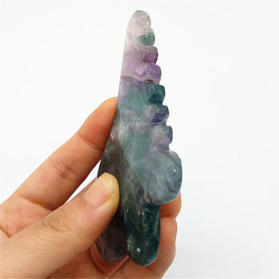 Ankunft Fluorit Jade Gua Sha Board für Körpermassage Werkzeug in farbenfrohen