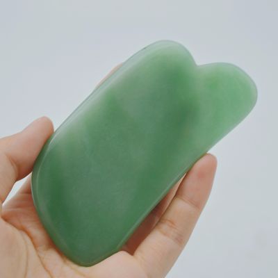 Erleben Sie die heilenden Eigenschaften der natürlichen grünen Aventurine Jade Gua Sha Scraping Massage für Body Massager