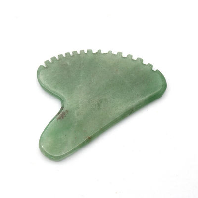 Herz-Form Grün Aventurin Guasha Massager 100% Natürlicher Jade Aventurin Gua Sha mit Privatetikett