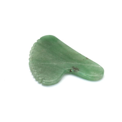 Herz-Form Grün Aventurin Guasha Massager 100% Natürlicher Jade Aventurin Gua Sha mit Privatetikett