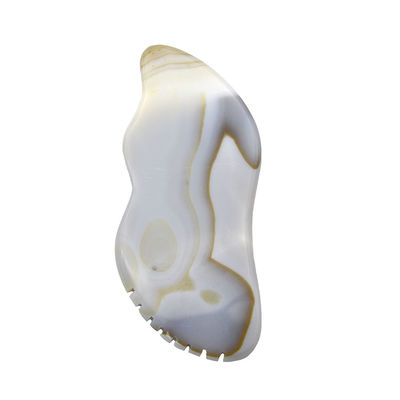 7.5*6.5cm Natürliche Grau Agate Gua Sha Werkzeuge zum Schaben Massage Masseur Eigenschaften