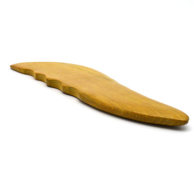 OEM Naturkamfer Holz Gua Sha Werkzeuge für Gesichts- und Körpermassage S-förmiges Design