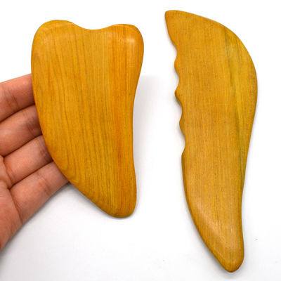Natürliche Holz Gua Sha Werkzeug für Gesichtsschrauben Massage manuelle Draht-Steuerung Gesichtsmassager Holzbrett Schrauben