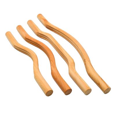 OEM/ODM akzeptabel 4 in 1 Ganzkörper Holz Gua Sha Massagegerät für Tiefschabungstherapie und Muskelmassage