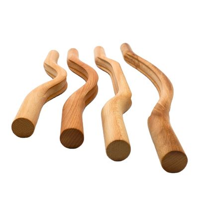 OEM/ODM akzeptabel 4 in 1 Ganzkörper Holz Gua Sha Massagegerät für Tiefschabungstherapie und Muskelmassage