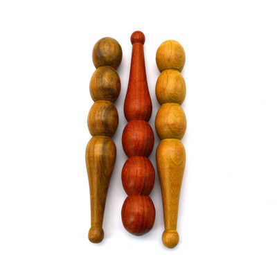 Eigenschaften Massager Holz Handgeführtes Akupressurmassage Stift-Handbuch Gesichtsreflexologie Werkzeug für tiefe Gewebeentspannung