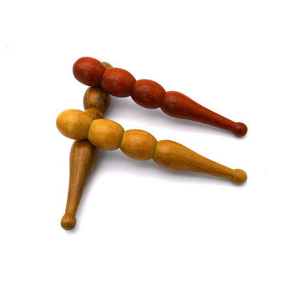Eigenschaften Massager Holz Handgeführtes Akupressurmassage Stift-Handbuch Gesichtsreflexologie Werkzeug für tiefe Gewebeentspannung