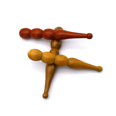 Eigenschaften Massager Holz Handgeführtes Akupressurmassage Stift-Handbuch Gesichtsreflexologie Werkzeug für tiefe Gewebeentspannung
