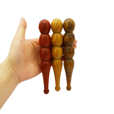 Eigenschaften Massager Holz Handgeführtes Akupressurmassage Stift-Handbuch Gesichtsreflexologie Werkzeug für tiefe Gewebeentspannung