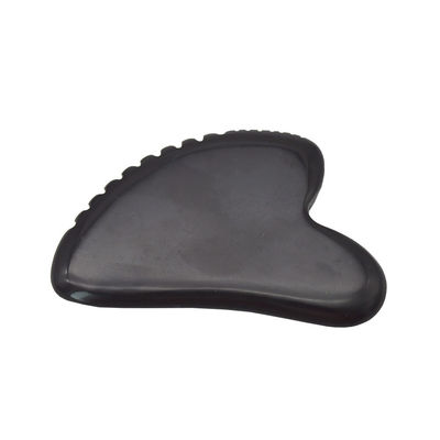 Natürlicher Jade Stein Gua Sha Brett für die Masse auf Gesicht und Körper schwarz Guasha Stein Werkzeug