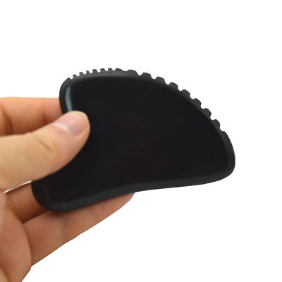 Natürlicher Jade Stein Gua Sha Brett für die Masse auf Gesicht und Körper schwarz Guasha Stein Werkzeug