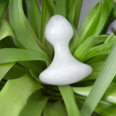 Logo maßgeschneiderte Weiße Jade Gua Sha Massagetool für Gesicht und Nacken Schmerzlinderung Massagestein