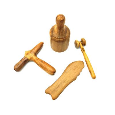 Massage Hammer Holz Gua Sha Schaben Massage Guasha Werkzeuge Traditionelle Cupping für Körper und Holz Massage-Rolle