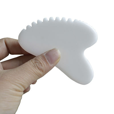 Gesundheitsfürsorge Therapie Werkzeug Körper Guasha Massager mit Herzform Natürlicher weißer Jade