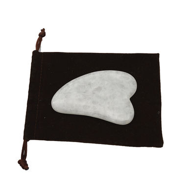 Handgriffiges Gua Sha Werkzeug Polsterter Weißer Jade-Massager zur Muskelentspannung und Schönheitsverbesserung