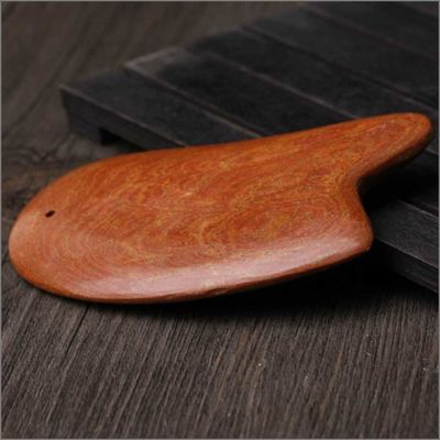 Rot Bian Stein Gua Sha Werkzeug zum Schaben Masseur Körper 10,5cm*6cm*0,7cm Länge