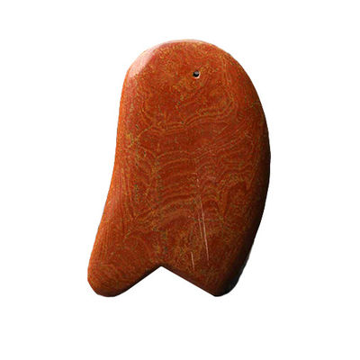 Rot Bian Stein Gua Sha Werkzeug zum Schaben Masseur Körper 10,5cm*6cm*0,7cm Länge