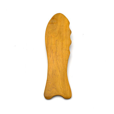140*45mm Holz-Fisch in Form von Gua Sha Werkzeug perfekt für Massage und Entgiftung