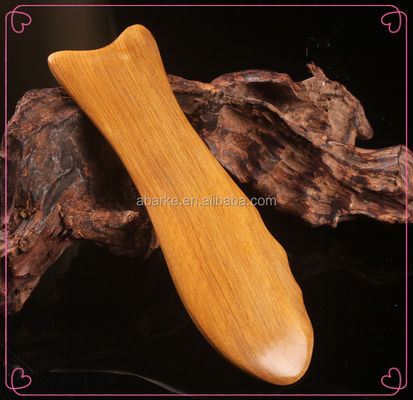 140*45mm Holz-Fisch in Form von Gua Sha Werkzeug perfekt für Massage und Entgiftung