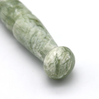 Gua Sha Massage Point Akupressur Guasha Massager Aufkleber Handgefertigt Naturgrüner Jade Massage Stick Für Fuß Eigenschaften