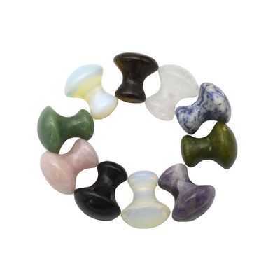 40 mm Höhe 30 mm Durchmesser Rose Quarz Pilzförmige Gua Sha Massagesteine