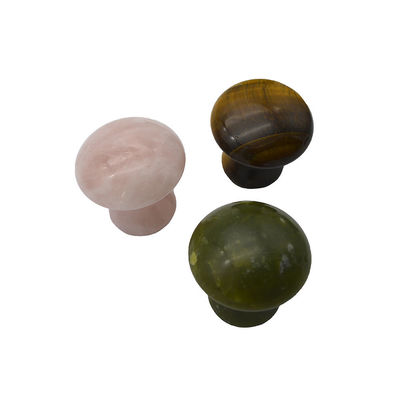 40 mm Höhe 30 mm Durchmesser Rose Quarz Pilzförmige Gua Sha Massagesteine