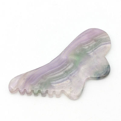 Personal Health Care 95*45mm Farbiger Fluorit Gua Sha für Gesichts- und Körperhaut Massagetool für SPA Akupunkturbehandlung